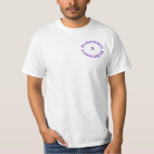 Amethyst Birthstone - T - Shirt Februar (Vorderseite)