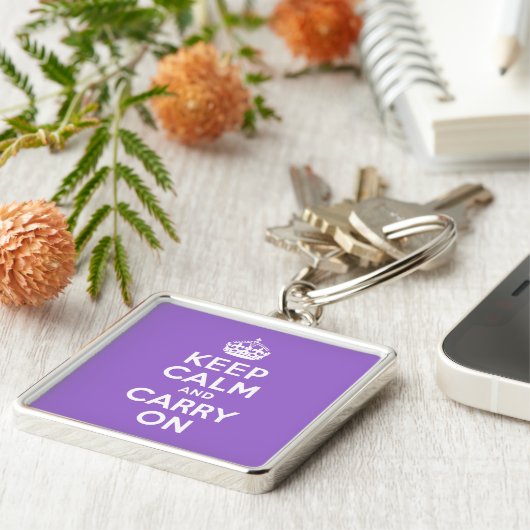 Amethyst bleibt ruhig und führt weiter schlüsselanhänger (Seite)