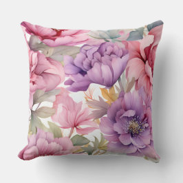 Amethyst Bloom Rhapsody Botanical Kissen