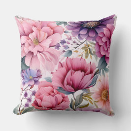 Amethyst Bloom Rhapsody Botanical Kissen