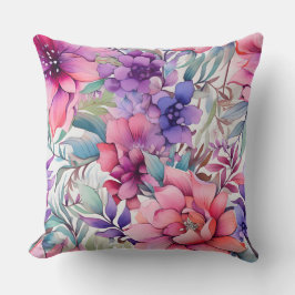 Amethyst Bloom Rhapsody Botanical Kissen