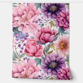 Amethyst Bloom Rhapsody Botanical Tapete