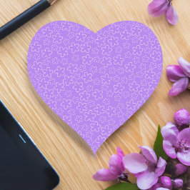 Amethyst Blossom Herz-Aufkleber