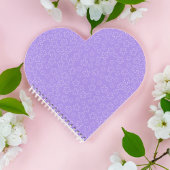 Amethyst Blossom Herz Notizblock