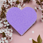 Amethyst Blossom Herz Notizblock