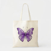 Amethyst Butterfly-Tasche Tragetasche (Vorne)