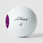 Amethyst Circle Personalisiert Golf Ball (3) HAMbW (Logo)