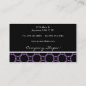 Amethyst Circles-Visitenkarte Visitenkarte (Rückseite)