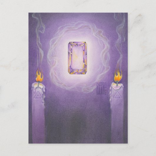 Amethyst Core Postkarte (Vorderseite)
