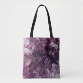 Amethyst Crystal Cleansing Calming Energy Tot Bag Tasche (Vorderseite)