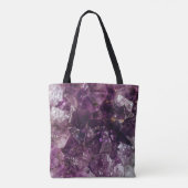 Amethyst Crystal Cleansing Calming Energy Tot Bag Tasche (Rückseite)