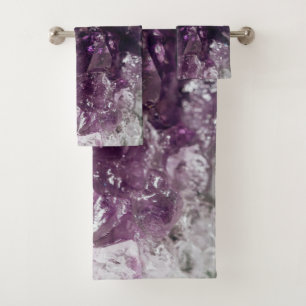 Amethyst Crystal Cleansing Energy Badetücher Badhandtuch Set