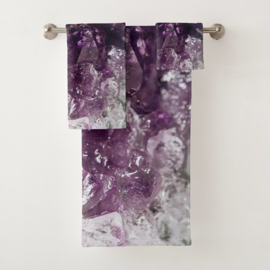 Amethyst Crystal Cleansing Energy Badetücher Badhandtuch Set (Insitu)