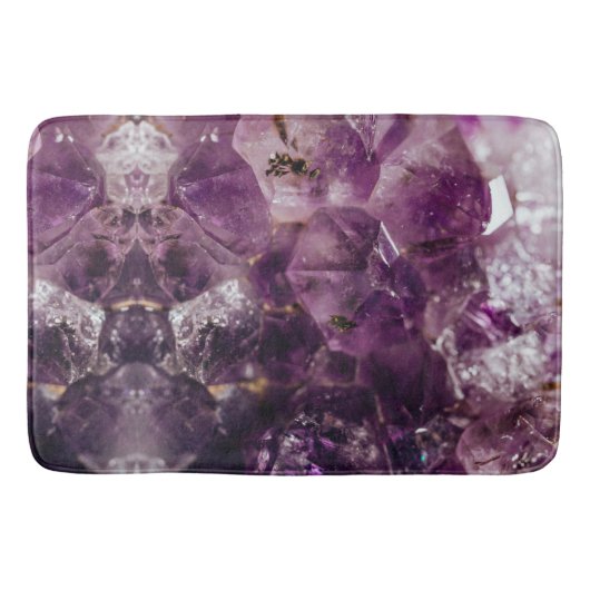 Amethyst Crystal Cleansing Energy Bath Mat Badematte (Vorderseite)