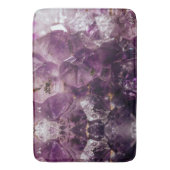 Amethyst Crystal Cleansing Energy Bath Mat Badematte (Vorderseite Vertikal)
