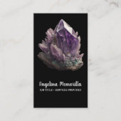 Amethyst Crystal Cluster Visitenkarte (Vorderseite)