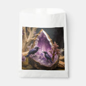 Amethyst Crystal - Crows Blackbird Ravens Geschenktütchen (Vorderseite)
