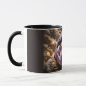 Amethyst Crystal - Crows Blackbird Ravens Tasse (Links)