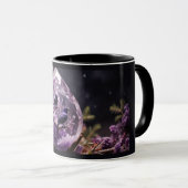 Amethyst Crystal - Crows Blackbird Ravens Tasse (VorderseiteRechts)