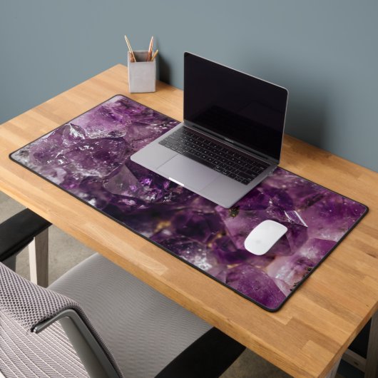 Amethyst Crystal Energy Pattern Schreibtischunterlage (Büro 2)
