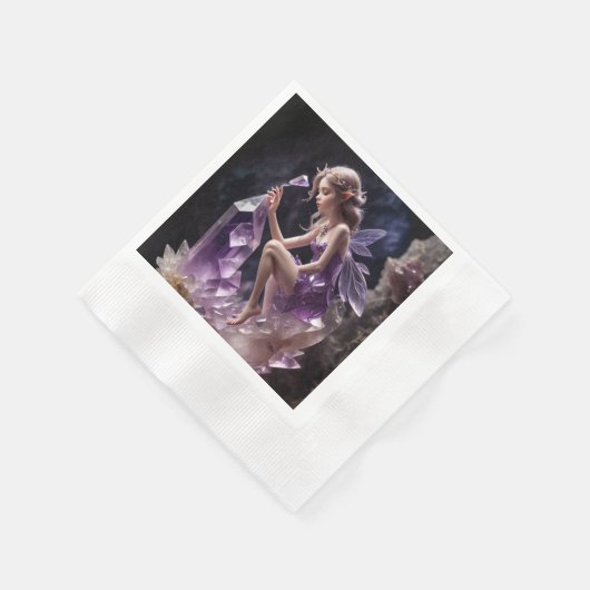 Amethyst Crystal Fantasy Faicess Prinzessin Serviette (Ecke)