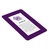 Amethyst Crystal Meaning Juwelier Display Sign Magnet (Rechte Seite)