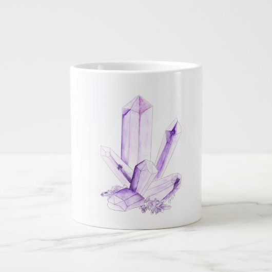 Amethyst Crystal Positive Vibes Tasse (Vorderseite)