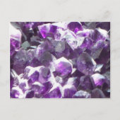 Amethyst Crystal Post Card Postkarte (Vorderseite)