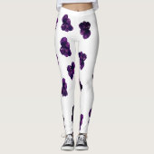 Amethyst Crystal Stone Custom Leggings (Vorderseite)