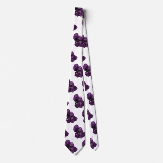 Amethyst Crystal Stone Krawatte (Vorderseite)