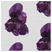Amethyst Crystal Stone Polyester Poplin Fabric Stoff (Nahaufnahme)