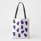 Amethyst Crystal Stone Tote Bag Tasche (Vorderseite)