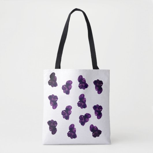 Amethyst Crystal Stone Tote Bag Tasche (Vorderseite)