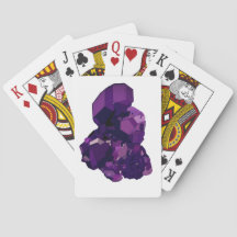 Amethyst Crystal Stone Zeichnend Spielkarten