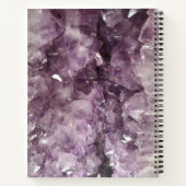 Amethyst Crystals-Foto mit Name Notizblock (Rückseite)