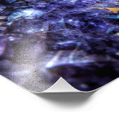 Amethyst Crystals Fotodruck (Ecke)