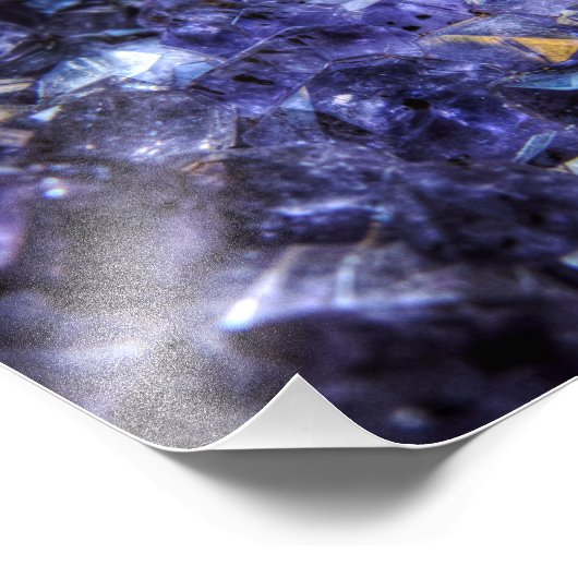 Amethyst Crystals Fotodruck (Ecke)