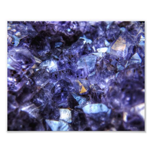 Amethyst Crystals Fotodruck (Vorne)