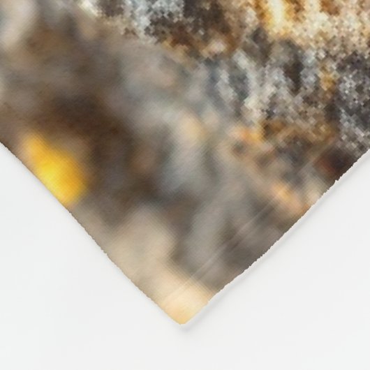 Amethyst Crystals Garden Butterfly Fleecedecke (Ecke)