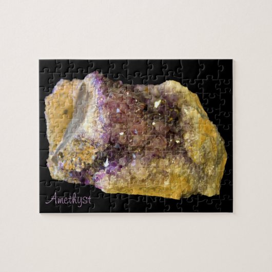 Amethyst Crystals Minerals Nature Fotografy Puzzle (Horizontal)