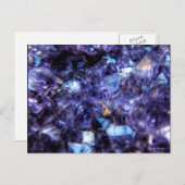 Amethyst Crystals Postkarte (Vorne/Hinten)
