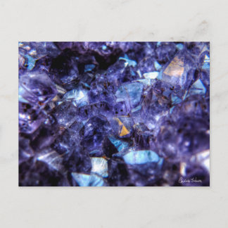 Amethyst Crystals Postkarte