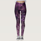 Amethyst Crystals Yoga Energy Leggings (Vorderseite)