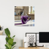Amethyst Cup - Stilvolle Stillleben Kunst Poster (Heimbüro)