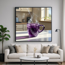 Amethyst Cup - Stilvolle Stillleben Kunst