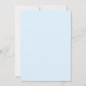 Amethyst Cyan Gemalte Hochzeit Einladung (Rückseite)