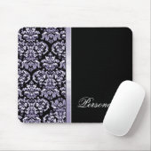 Amethyst Damask Ribbon Mousepad (Mit Mouse)