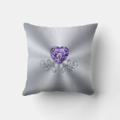 Amethyst Designed, 33 Wedding Anniversary Geschenk Kissen (Rückseite)