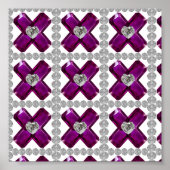 Amethyst Diamond Art, Lila Poster (Vorne)