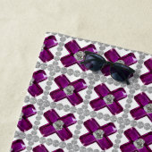 Amethyst Diamond Art, Lila Strandtuch (Beispiel)
